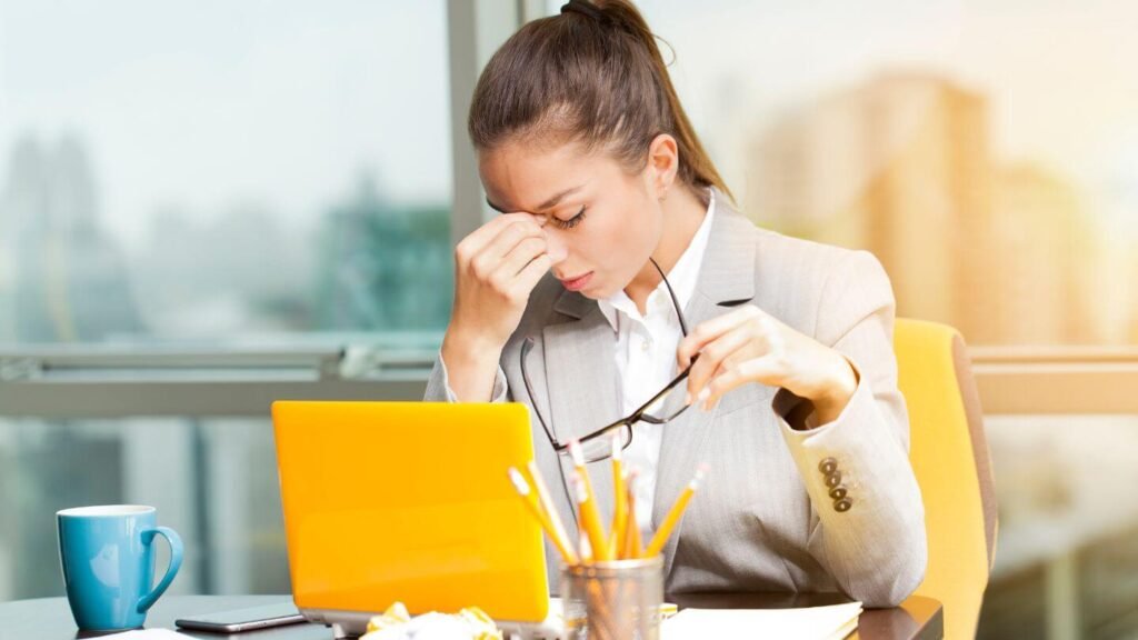 Visión borrosa al final del día